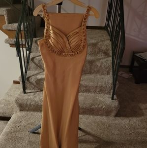 Gold ballroom gown